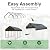 RITERYIFER 20x20 FT Carport Canopy Heavy Duty RV Metal Carports Kits for Garage,Aluminum Car Ports with Steel Shelter Frame Cover for 2 Car or Boats