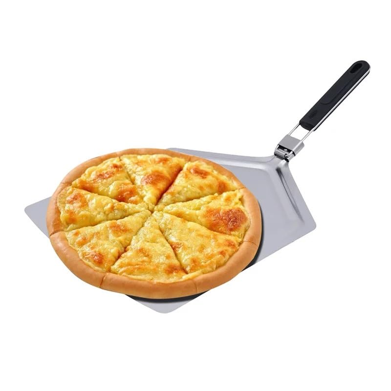 Pala Per Pizza Pala for pizza pieghevole quadrata con manico gommato, spatola for da cucina, strumento for il trasferimento della