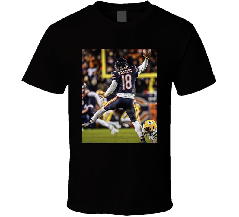 Caleb Williams Jump Man Throw T Shirt XL Black