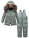ZOEREA Bebé Niña Chaqueta de Esquí Invierno Conjuntos de Ropa Niñas Traje de Nieve Plumón Abrigo con Capucha y Pantalones 2 Piezas