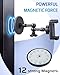 SH Magnetic Phone Holder for Gym, Portable Magnetic Phone Mount with Super Strong Magnetic Base, 360° Adjustable Metal Arm for Car Tractor Boat, Compatible with iPhone and All 4-7 Inch Smartphones