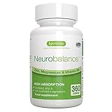 Neurobalance ZMB6- Suplemento de Picolinato de Zinc, Citrato de Magnesio y Vitamina B6: función cognitiva, muscular, energética y más, 360 comprimidos, de Igennus