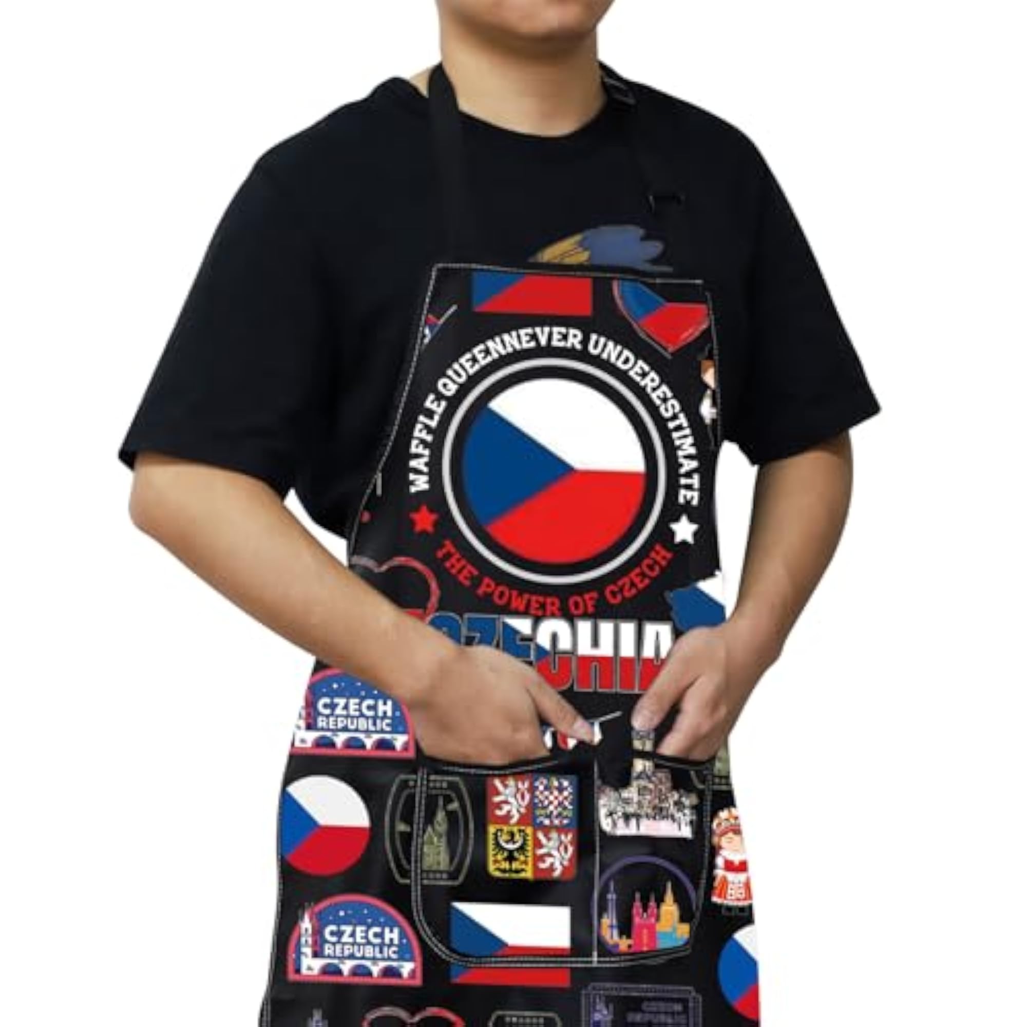 Czech Kitchen Apron, Vacation Gift from Czech Republic