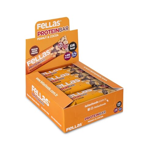Protein Bar, Yer Fıstıklı ve Kakaolu, 32 g x 12 Adet