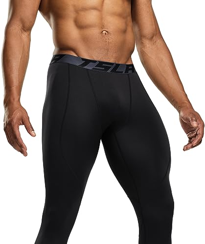 Tsla YUP53 Men'S Thermal Compression Pants, Athletic Sports Leggings & Running Tights, Wintergear Base Layer Bottoms thumb #3