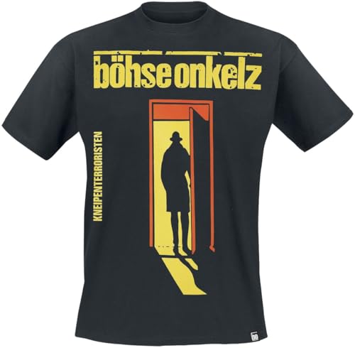 Böhse Onkelz Kneipenterroristen Männer T-Shirt schwarz L 100% Baumwolle Band-Merch Bands