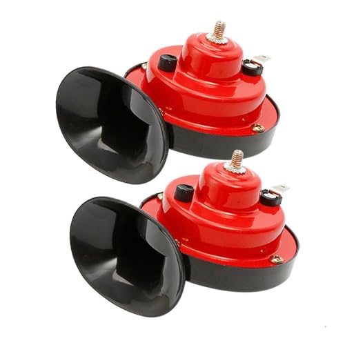 Bocina de aire para motocicleta 12V: Kit de doble tono fuerte para coche y señal de barco 2