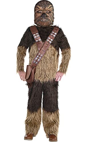 Costumes Usa Solo: A Star Wars Story Chewbacca Costume For Boys, Size Medium, Includes Furry Jumpsuit And Mask #TOP8