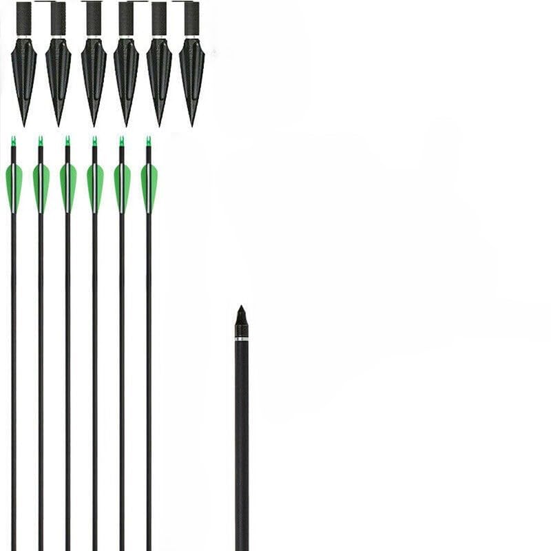 Futaba Archery Arrows for Recurve Bow Target Practice - Pack of 6- Green - 29 Inches 4