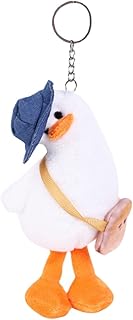 NUOBESTY Chaveiro De Pato Torto Bicho De Pelúcia Bicho De Pelúcia Scrum Carteira De Pelúcia Porta-Chaves Bolsa De Brinquedos Pingentes Chaveiro De Bicho De Pelúcia Boneca De Pato