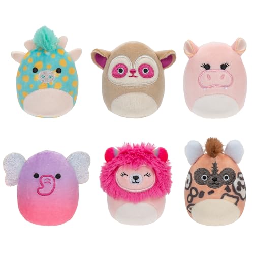 Peluche de Safari Squad Squishville de 5 cm para divertirse en viajes y jugar en casa