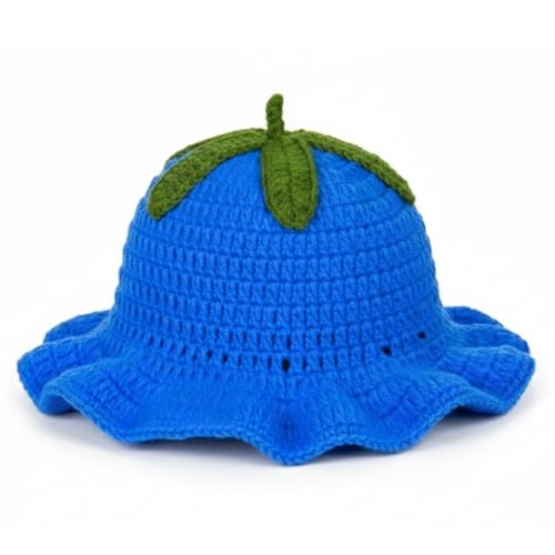 cheetahboo Knitted Fruit Hats for Womens - Blueberry Hat Adult Women Teens Cosplay Summer Halloween Costumes OSFM