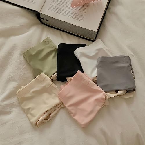 Seamless Underwear Girls Mid-waist Bag Buttocks Nude Sense Color Contrast Girls Briefs Ice Silk Pants4