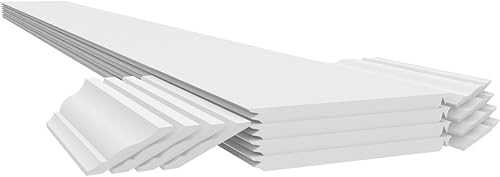 Miniatura 8 de Ekena Millwork CC0609ENPMIMI Craftsman Classic Square - Kit de columna de PVC liso sin cónico, capital de misión y base de misión, 6 pulgadas de