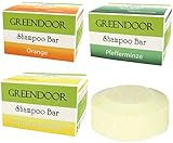 GREENDOOR Shampoo Bar VITAL, Sparset 3 x 75g, festes Haarshampoo ohne Sulfate mit pflegender Bio Sheabutter & Aloe Vera, Natur solid Shampoo, natürliche Haarpflege Haare