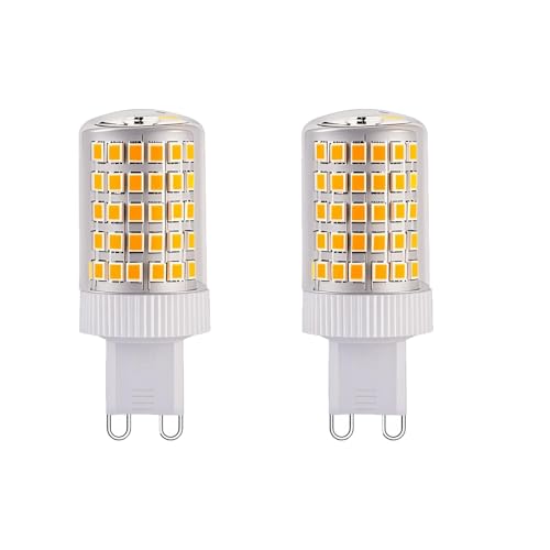 NUOXIN Bombillas LED G9 10W 1000 Lúmenes Bombilla Halógena de 100W Equivalente 360 grados Blanco Cálido 3000K AC 220-240V No Regulable Paquete de 2