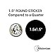Sold Stickers - 1.5 Inch Round Circle Vibrant Red Dot Sold Stickers Roll Sold Out Inventory Point of Sale Retail Shop Store Inventory Control Sold Signs Labels - Adhesive, 300 Labels/Roll