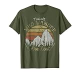 Not All Who Wander Are Lost Gradient Mountain Gold T-Shirt