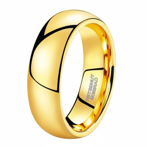 Alliance tungstène or 8mm taille 59 : finis les bijoux rayés et déformés