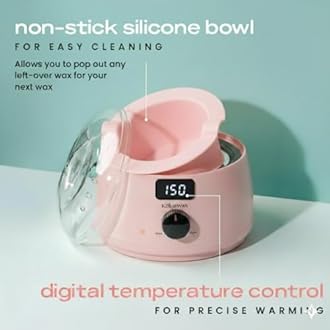 KoluaWax Premium Waxing Kit for Women - Beginner Friendly - Complete Wax Kit that includes 14oz of Wax Beads, Applicator, Pre and Post Care, Suitable for Sensitive Skin (Blush)