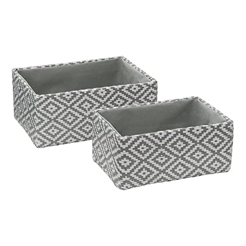 JVL Argyle Set of 2 Storage Baskets Cover