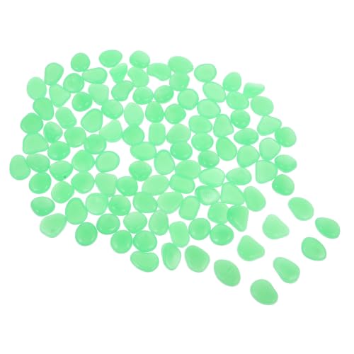 SHINEOFI 100 Galets Lumineux pour Aquarium en Résine, Décor Délicat et Résistant, Non Déformable, pour Pots et Aménagement Paysager