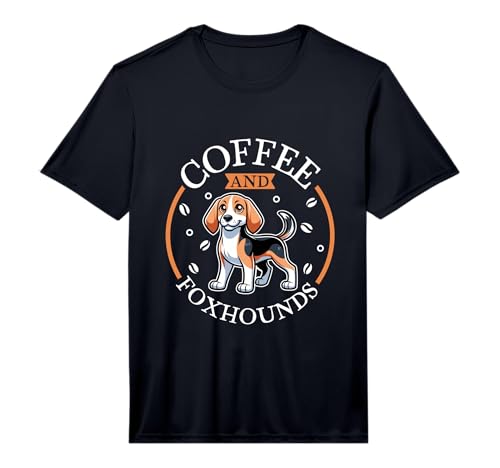Mens Coffee and English Foxhound Performance T-Shirt