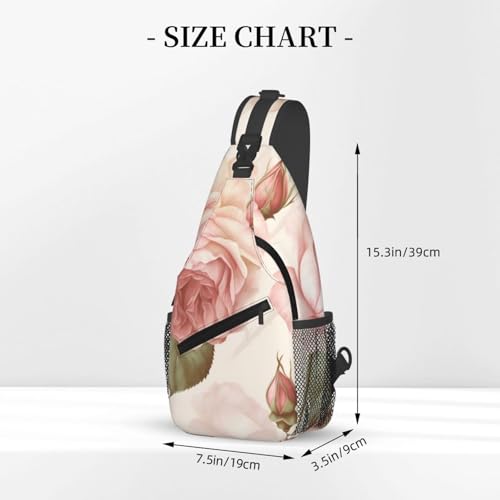Bolso cruzado Beauty Roses para hombre y mujer miniatura 3