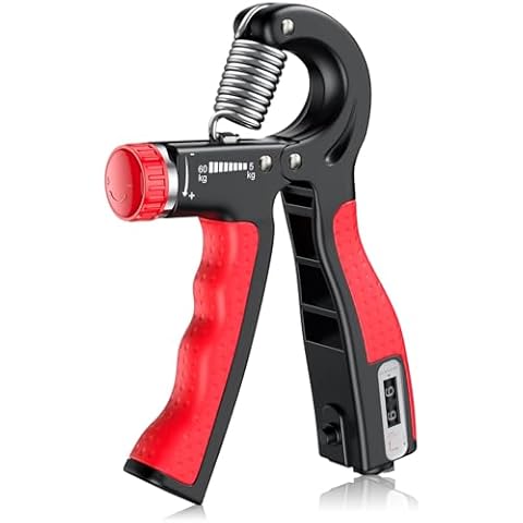 VINTEAM Hand Grip Strengthener 11-132 lbs, Forearm Strengthener with Counter, Adjustable Resistance Wrist Strengthener, Grip strength Trainer, Hand Squeezer, for Muscle Building and Injury Recovery Cover