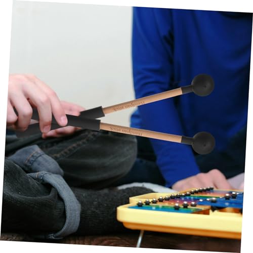 Hemoton 2pcs Tongue Drum Mallets Maderas Mangos Palillos de Percusión para Tambor de Lengüeta Marimba Xilófono Agarre Cómodo para Adultos miniatura 6