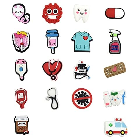 TMUT 18 Pcs Shoe Charms for Clogs,Cartoon Charms Cute Shoe Buckles,Wristband Bracelet Party Favors Different Shape PVC Shoe Decorations Accessories for Shoes Birthday Party Decoration Charms Cover