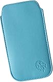 Apple iPhone 4 und 4S Handytasche mit Lasche als Ausziehhilfe. Die Tasche ist dank modernster Fertigung sehr flach und leicht und trotzdem sehr strapazierfähig.