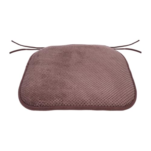 WEKAMOS Cojín Viscoelástico para Silla de Oficina y Comedor Asiento Ergonómico de Espuma Viscoelástica Soporte para Coxis y Espalda Color Café Alivio de Presión para Uso Prolongado