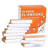 Blank Flipbooks (Flip Book) 10 Pack for Animation, Sketching, and Cartoon Creation, 4.5