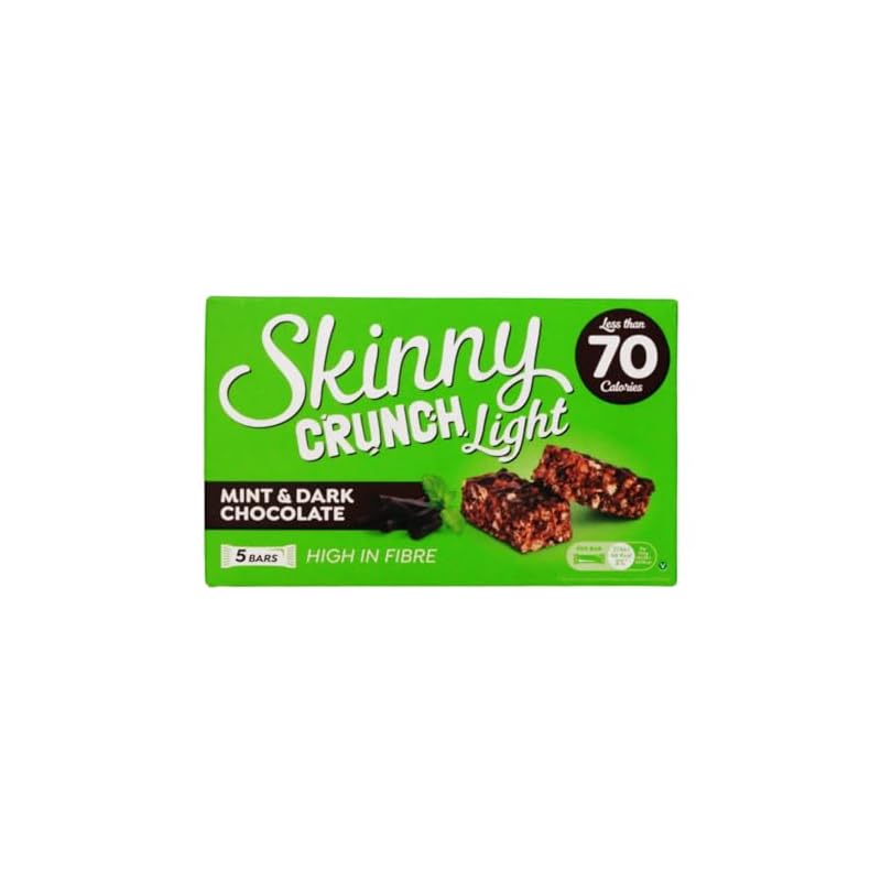 Guilt Free Low Fat Snack Bars 3 Flavour Variety Pack - with Skinny Crunch Mint, Orange & Salted Caramel Cereal Bars 15 x 19g - Indulgent Low Calorie Snack Bars Healthy Treats for Anytime Cravings - Image 5