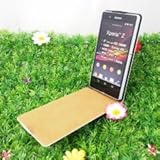 150776sofcwh elcosmo Konkis – Flip Cover Case Étui Housse pour Sony Xperia Z – Blanc