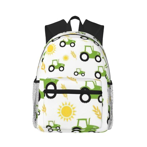 Sac à dos d'école imprimé tracteur agricole pour protéger vos cours