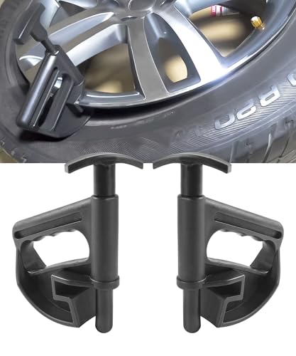 Image of SCUARI 2PCS Car Tire Bead Clamps,Car Accessories Tire Mounting Tools,Tire Changer Tool,Nylon Tire Bead Clamp Drop Center Tool,Universal Wheel Changing Helper,Fit for Most Wheels and Tires