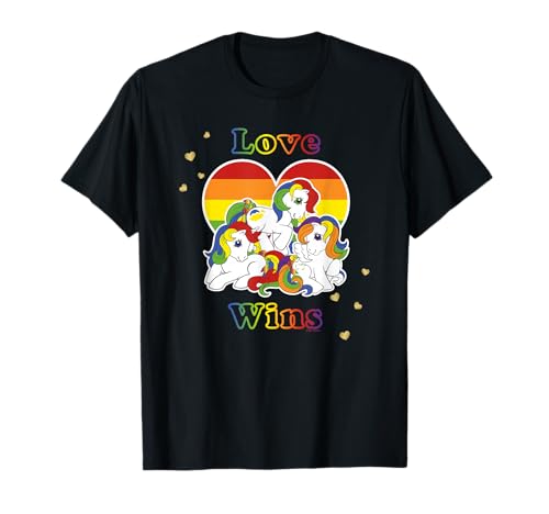 T-shirt My Little Pony imprimé cœur Love Wins haut graphique de qualité