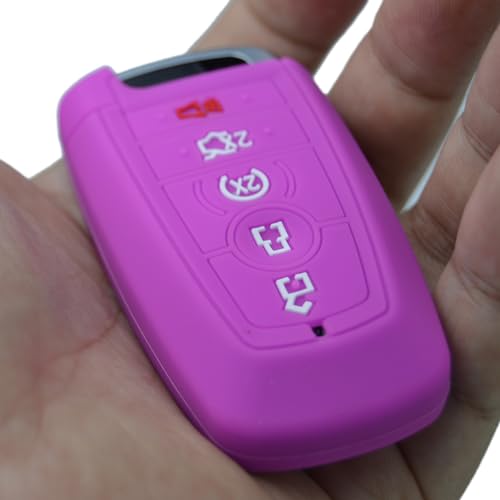 Image of Silicone Key Fob Cover for Ford F150 Mustang Explorer Expedition Escape Edge Bronco Transit Maverick and Lincoln Navigator Nautilus Aviator Corsair