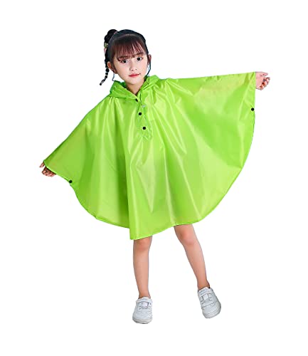 Image of Freesmily Kids Cute Raincoat Waterproof Rain Poncho Jacket Coat for Girls Boys