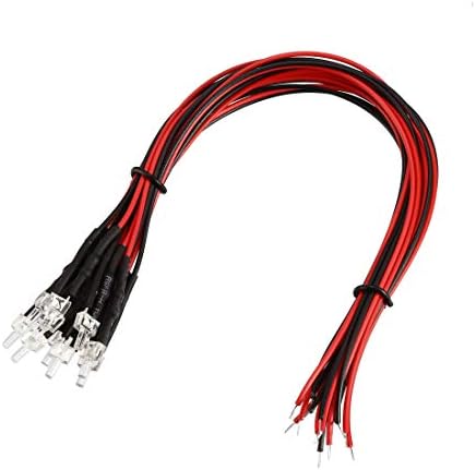 466/5# LED 5mm 12v Pré-câblé Blanche 5pcs - Foto 5