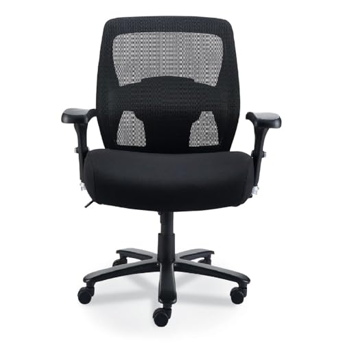 Alera Alera Faseny Series Big and Tall Manager Chair, Supports Up to 400 lbs, 17.48" to 21.73" Seat Height, Black Seat/Back/Base
