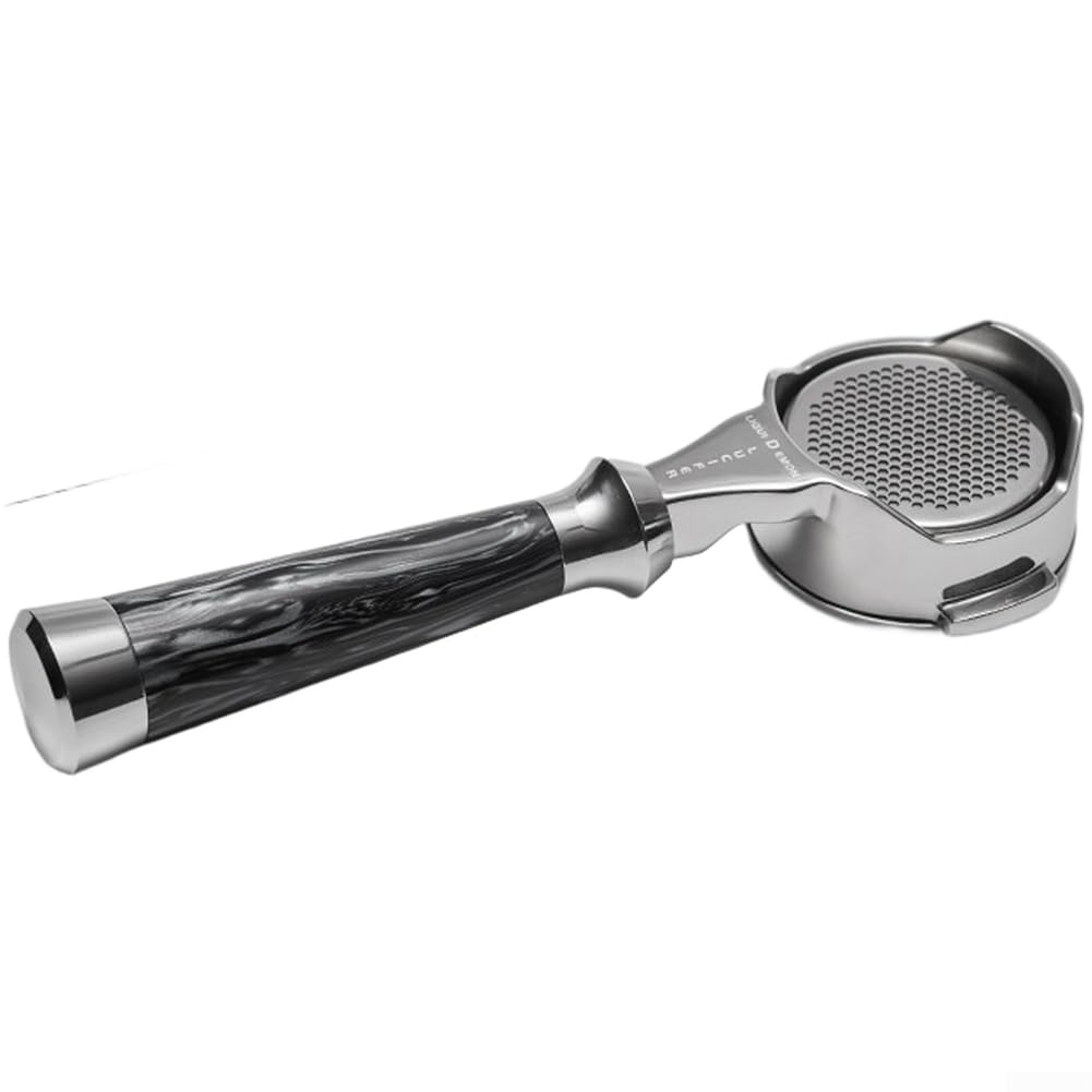54 mm Espresso-Siebträger ohne Boden mit ergonomischem Harzgriff für Zuhause für Barista-Brau-Upgrade