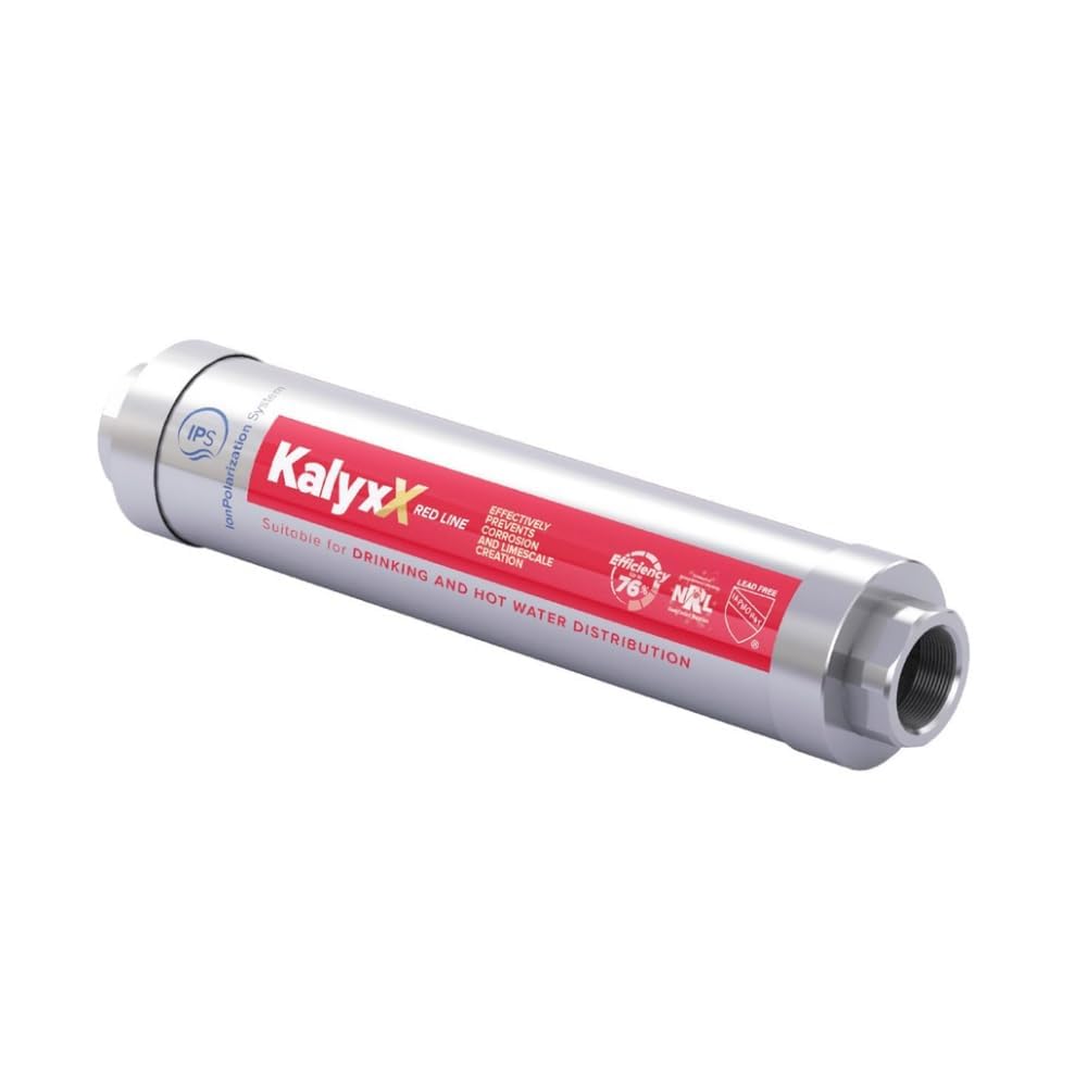 Swiss Aqua Technologies | Adoucisseur d'eau Anticalcaire Innovant IPS Kalyxx RedLine G 1" Femelle IPSKXRG1 | Réduction Calcaire | Installation Facile | Sans Entretien | Technologie TGP Écologique