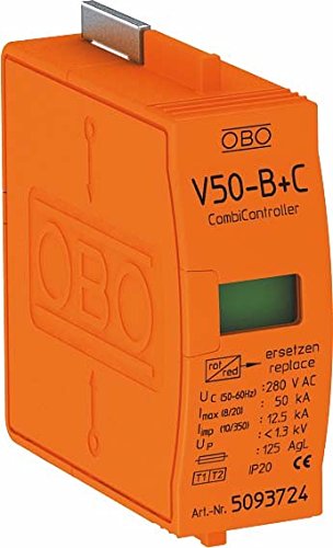 Obo-bettermann sist.prot.dist.rayo - Überspannungsschutz v50-b+ mit 0-280 Kartusche 12,5 ka Cover