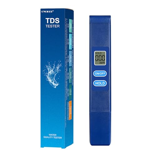 QNCIGER TDS Meter Digital Water Tester - 0-9990ppm High-Precision Water Quality Tester, 2s Fast Detection, LCD Display, Portable Design for Drinking Water & Outdoor Use