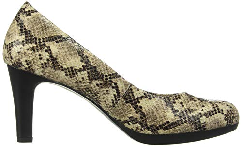 Clarks Womens Adriel Viola Pump, Taupe Synthetic Snake Print, 6.5 Us #TOP5