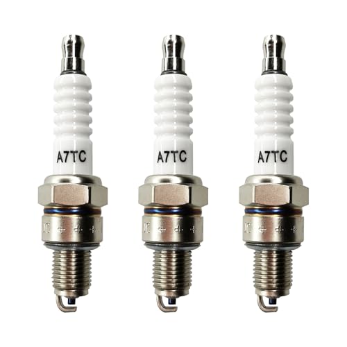 CQSPMOTO 3Pcs A7TC Spark Plug High Performance for GY6 50cc