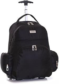 Slimbridge Overnight Wheeled Cabin Hand Luggage Laptop Backpack Bag 53 cm 1.5 kg 30 litres 2 Wheels, Morley Black